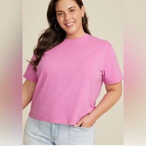 Plus Size 24/7 Boxy Crop Tee Plus Size 4X NWOT